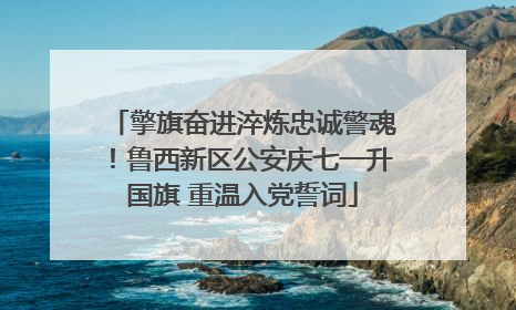 擎旗奋进淬炼忠诚警魂！鲁西新区公安庆七一升国旗 重温入党誓词